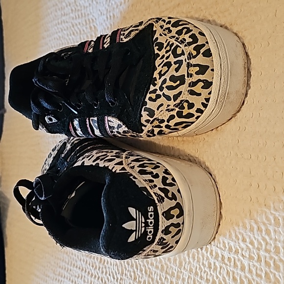 Adidas Rivalry Low Trainers Women's Leopard Print Sneakers - Picture 5 of 7
